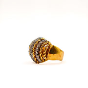 21003004 Gold and Diamond Vintage Ring