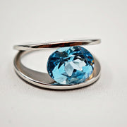 21002687 Topaz Platinum Ring