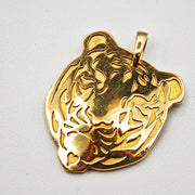 21007309 Gold Tiger Pendant.