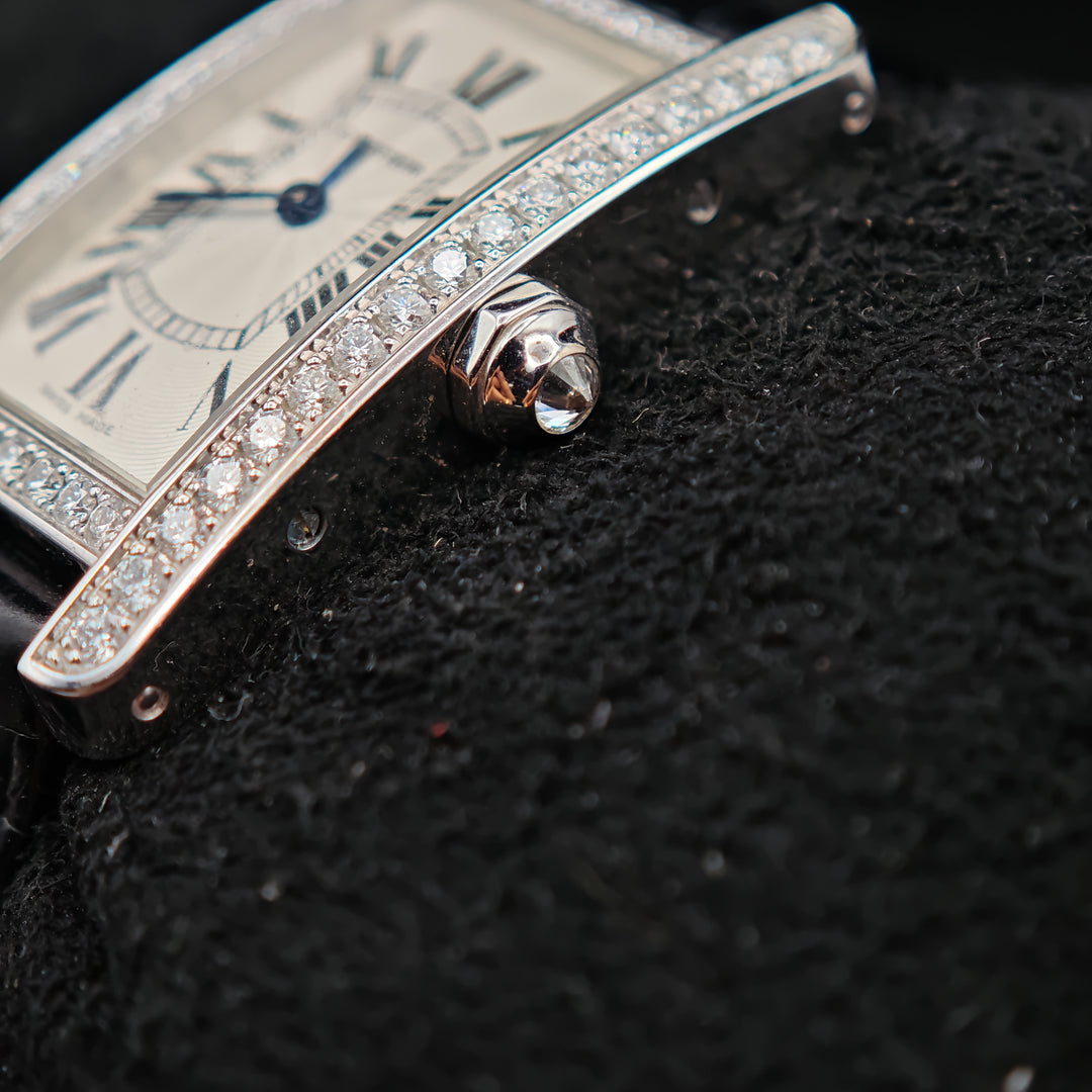 21013645 Cartier Tank Americaine 18Kt White Gold
