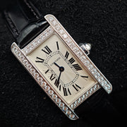 21013645 Cartier Tank Americaine 18Kt White Gold